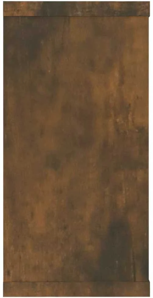 Sieninės lentynos, 4vnt., dūminio ąžuolo, 100x15x30cm, mediena