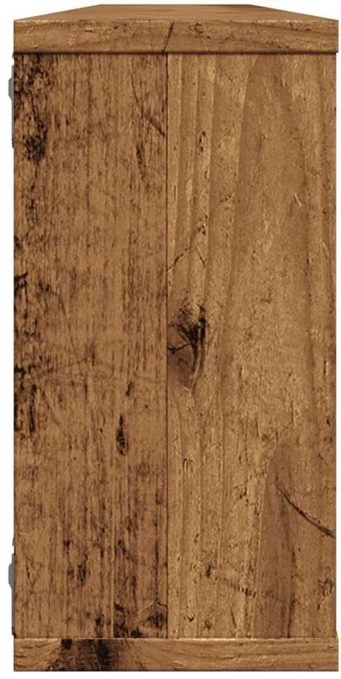 Sieninės lentynos, 4vnt., medienos, 100x15x30cm, kubo formos