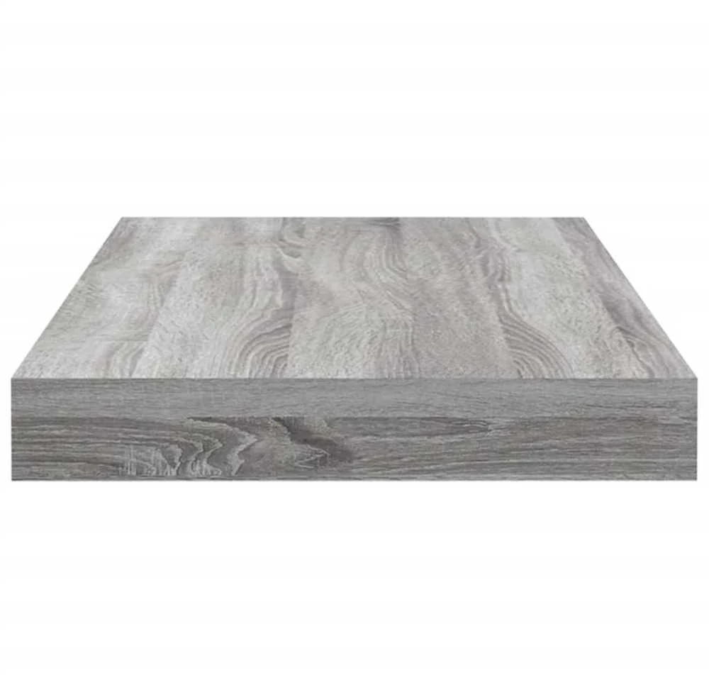 Sieninės lentynos, 4vnt., pilkos ąžuolo, 40x10x1,5cm, mediena