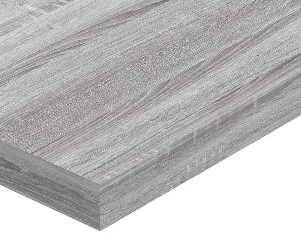 Sieninės lentynos, 4vnt., pilkos ąžuolo, 40x10x1,5cm, mediena