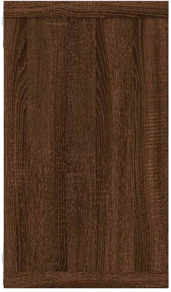 Sieninės lentynos, 4vnt., rudos ąžuolo, 80x15x26,5cm, mediena
