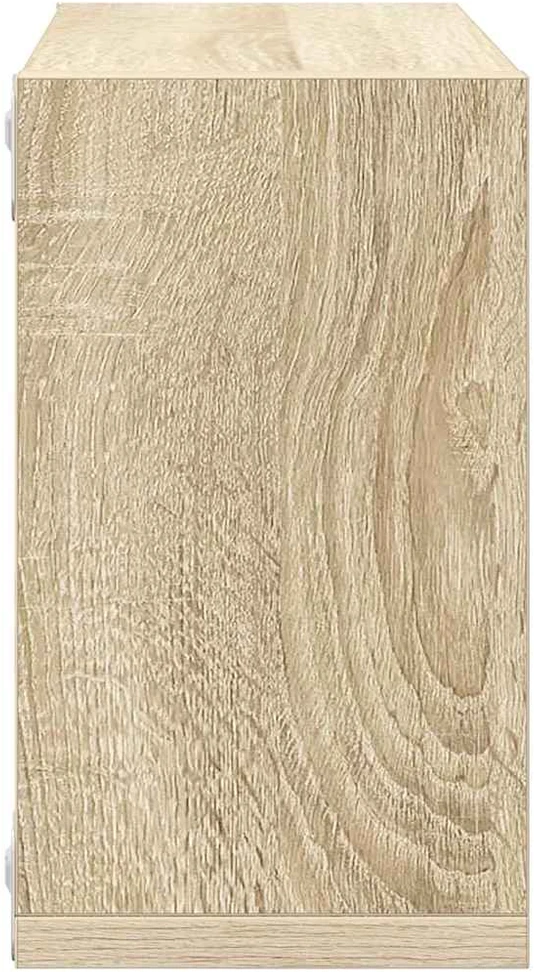 Sieninės lentynos, 6vnt., ąžuolo, 26x15x26cm, kubo formos