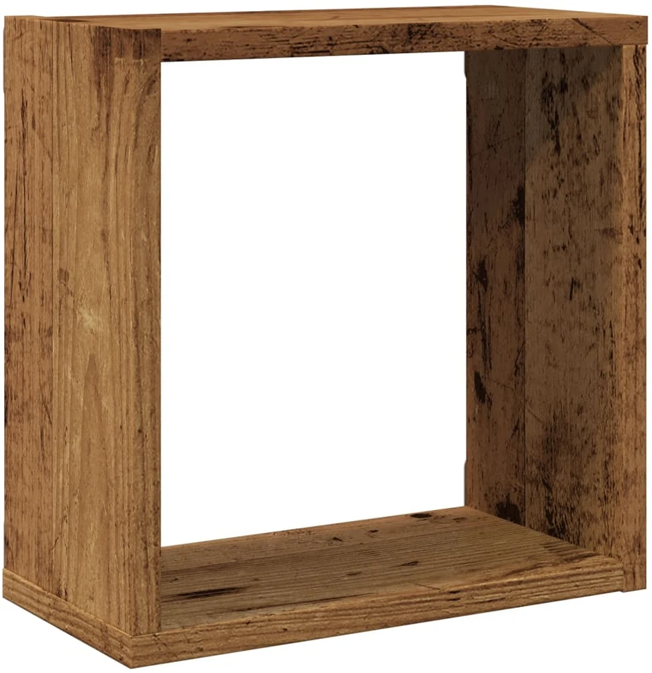 Sieninės lentynos, 6vnt., medienos, 30x15x30cm, mediena