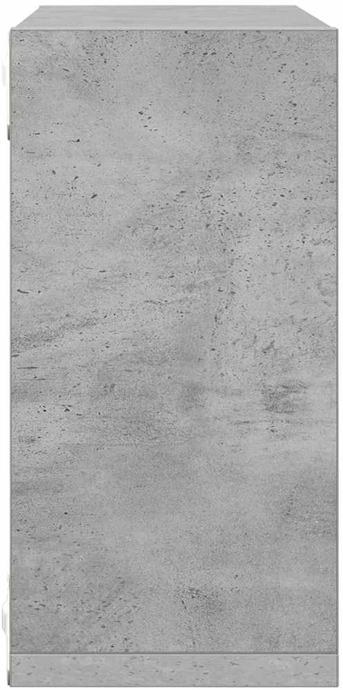 Sieninės lentynos, 6vnt., pilkos, 30x15x30cm, kubo formos