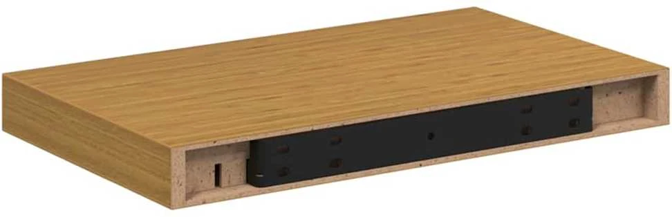 Sieninė lentyna 2 vnt. Smėlio 40 x 23,5 x 3,8 cm