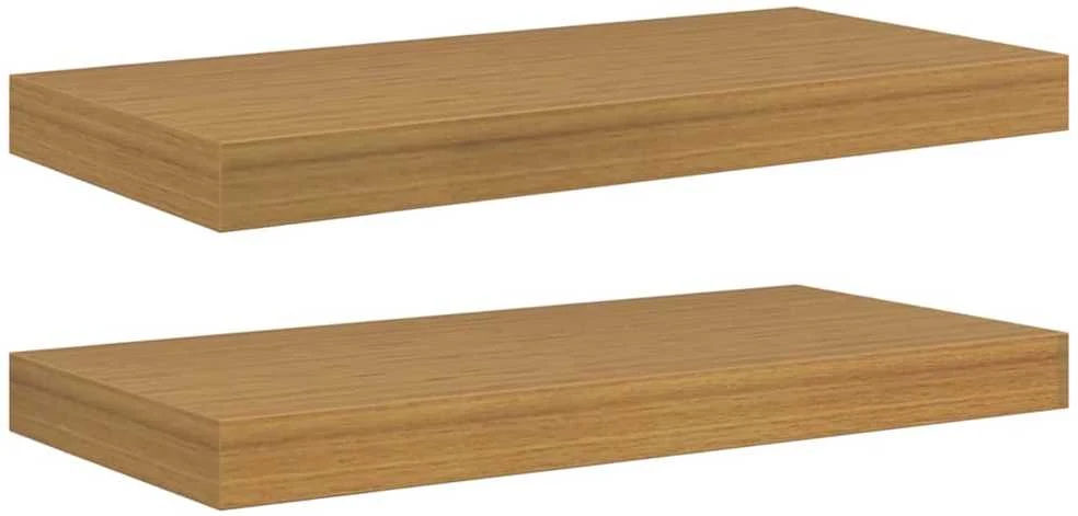 Sieninė lentyna 2 vnt. Smėlio 50 x 23,5 x 3,8 cm