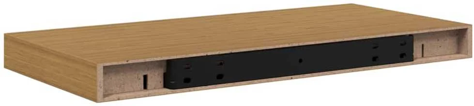 Sieninė lentyna 2 vnt. Smėlio 50 x 23,5 x 3,8 cm