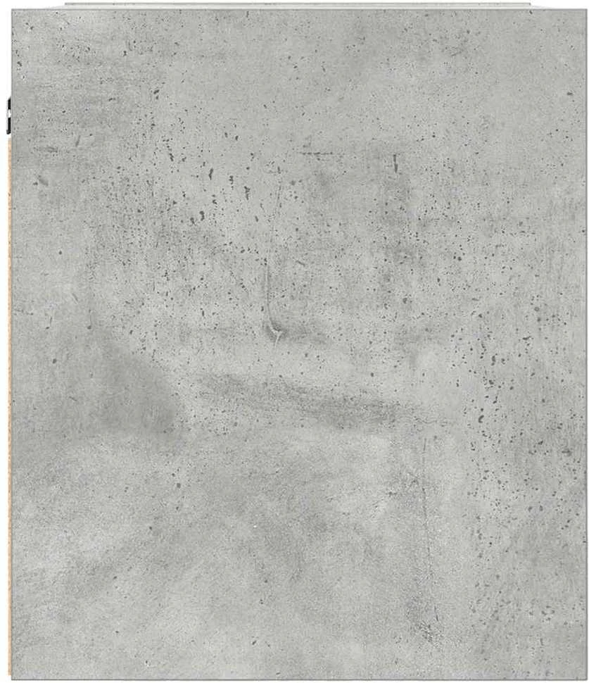 Sieninės naktinės spintelės, 2vnt., betono pilkos, 38x34x40 cm