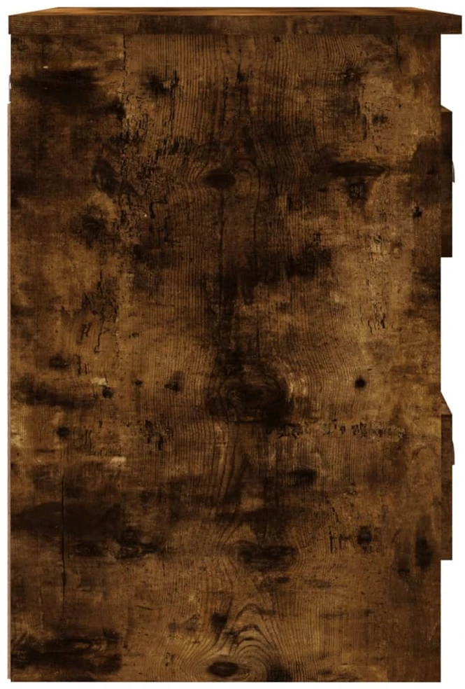Sieninės naktinės spintelės, 2vnt., dūminės, 41,5x36x53cm