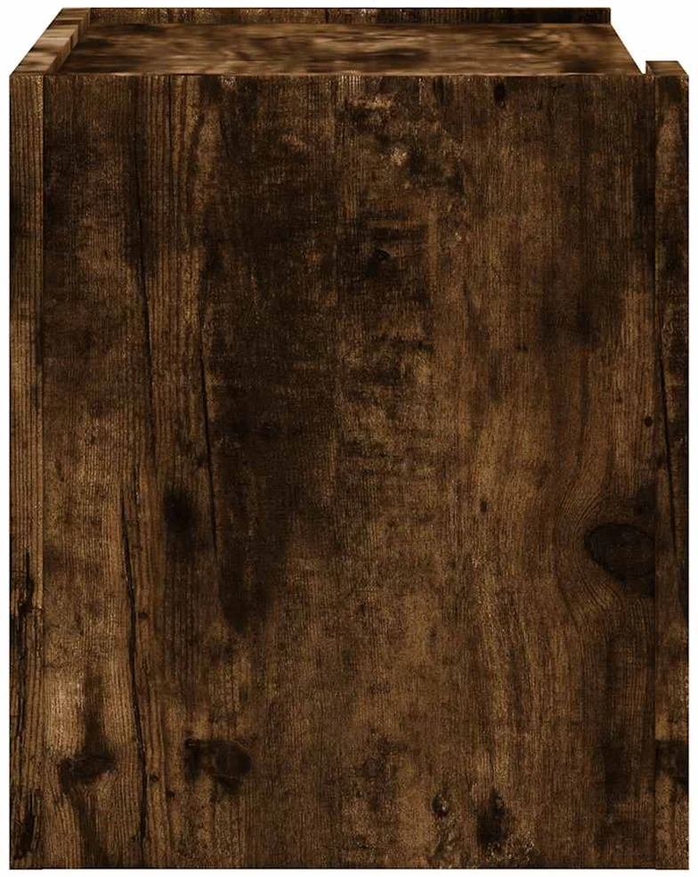 Sieninės naktinės spintelės, 2vnt., dūminio ąžuolo, 45x30x35cm