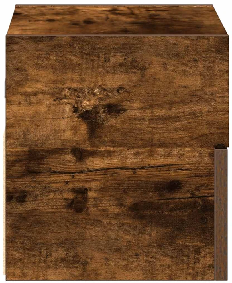 Sieninės naktinės spintelės, 2vnt., dūminio, 45x26x28,5cm