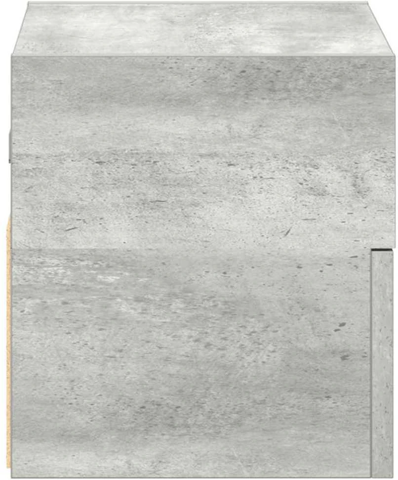 Sieninės naktinės spintelės, 2vnt., pilka, 45x26x28,5cm
