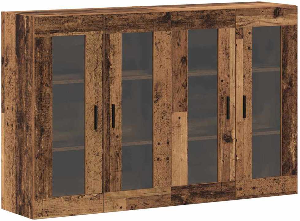 Sieniniai spintelės 2 vnt. Sena mediena 69,5 x 34 x 90 cm
