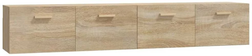 Sieninės spintelės, 2vnt., ąžuolo, 100x36,5x35cm, mediena