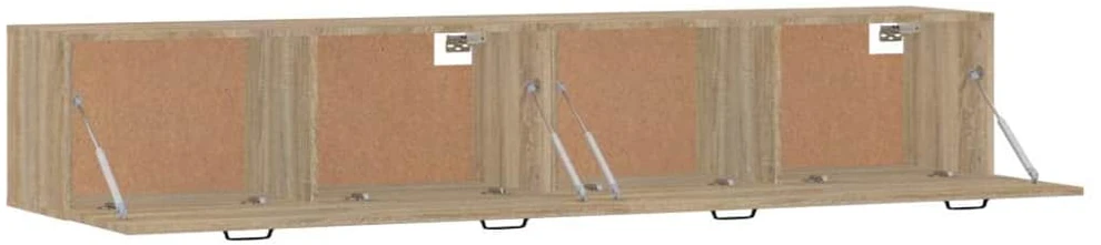 Sieninės spintelės, 2vnt., ąžuolo, 100x36,5x35cm, mediena