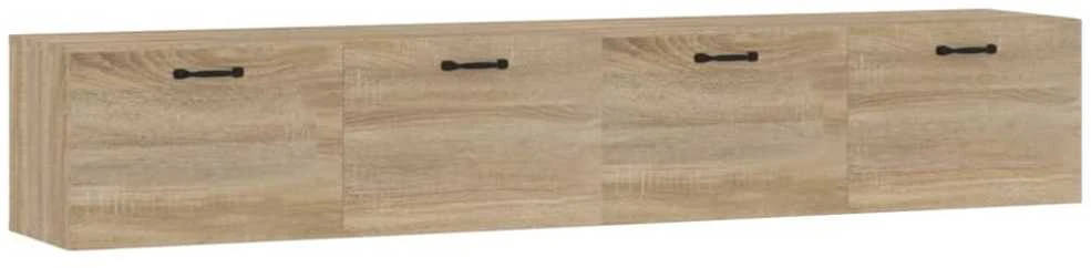 Sieninės spintelės, 2vnt., ąžuolo, 100x36,5x35cm, mediena
