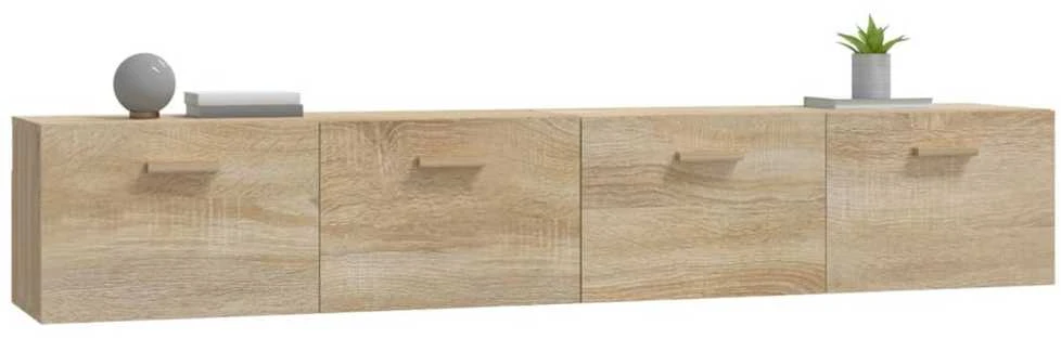 Sieninės spintelės, 2vnt., ąžuolo, 100x36,5x35cm, mediena
