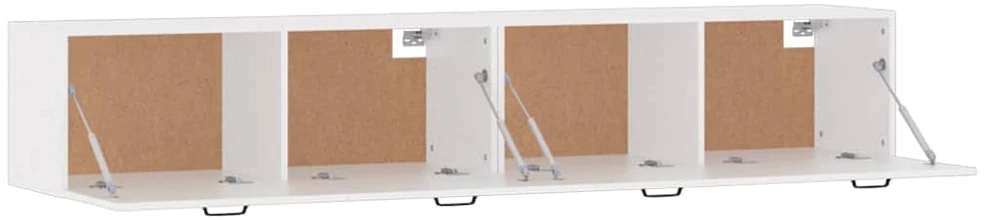 Sieninės spintelės, 2vnt., baltos, 100x36,5x35cm, mediena