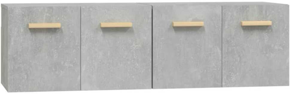 Sieninės spintelės, 2vnt., betono pilkos, 60x36,5x35cm, mediena