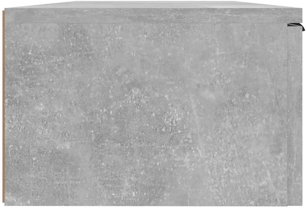 Sieninės spintelės, 2vnt., betono pilkos, 68x30x20cm, mediena