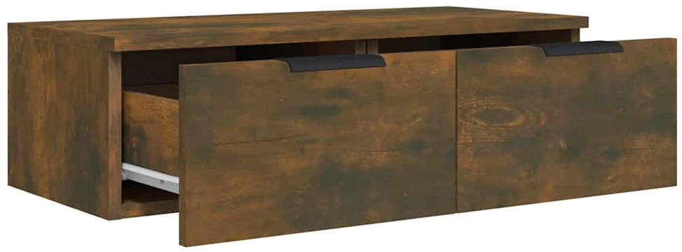 Sieninės spintelės, 2vnt., dūminio ąžuolo, 68x30x20cm, mediena