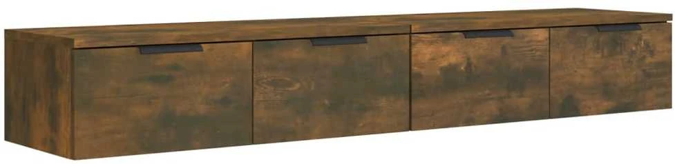 Sieninės spintelės, 2vnt., dūminio ąžuolo, 68x30x20cm, mediena