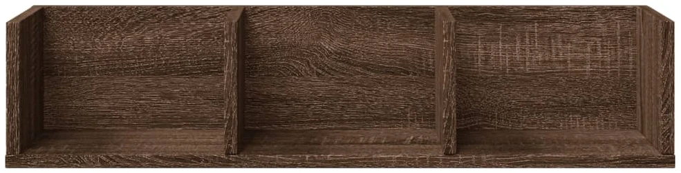 Sieninės spintelės, 2vnt., rudos ąžuolo, 75x18x16,5cm, mediena