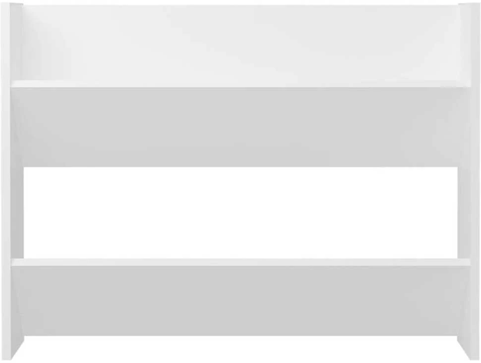 Sieninės spintelės batams, 2vnt., baltos, 80x18x60cm, MDP