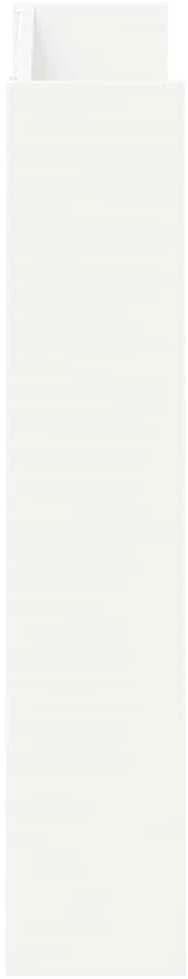 Sieninės spintelės batams, 2vnt., baltos, 80x18x90cm, MDP