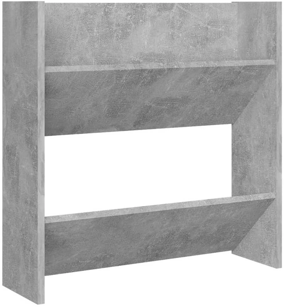 Sieninės spintelės batams, 2vnt., pilkos, 60x18x60cm, MDP
