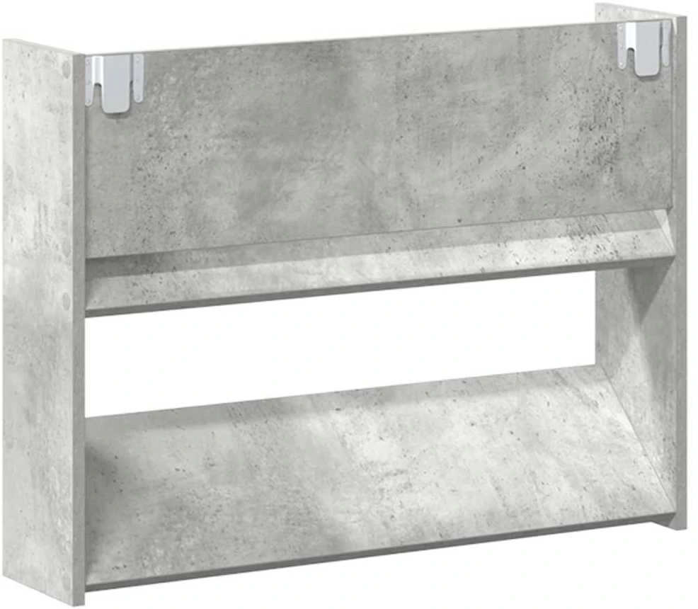 Sieninės spintelės batams, 2vnt., pilkos, 80x18x60cm, MDP