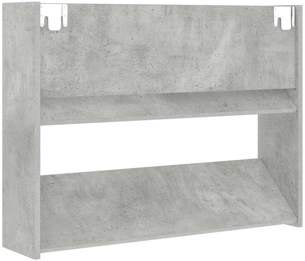 Sieninės spintelės batams, 2vnt., pilkos, 80x18x60cm, MDP