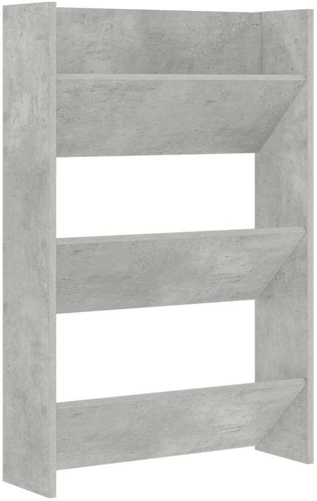 Sieninės spintelės batams, 2vnt., pilkos, 60x18x90cm, MDP