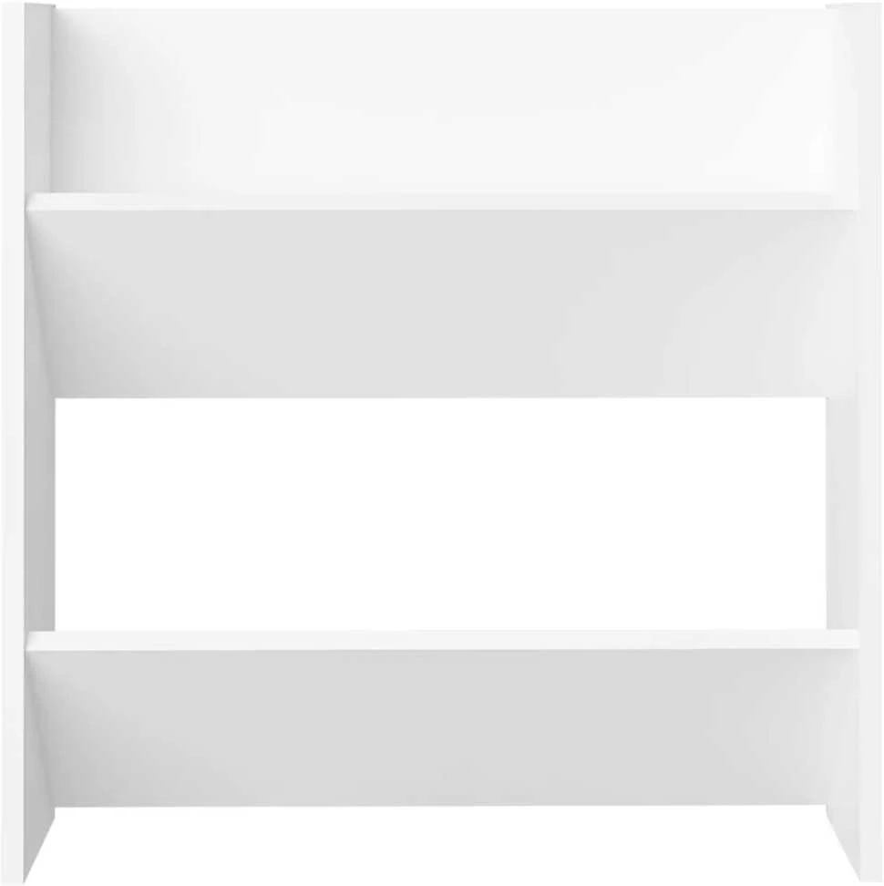 Sieninės spintelės batams, 4vnt., baltos, 60x18x60cm, MDP