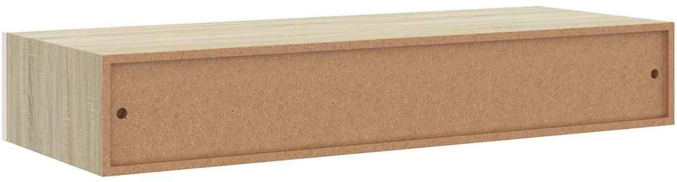 Lentynos su stalčiais, 2vnt., ąžuolo/baltos, 60x23,5x10cm, MDF
