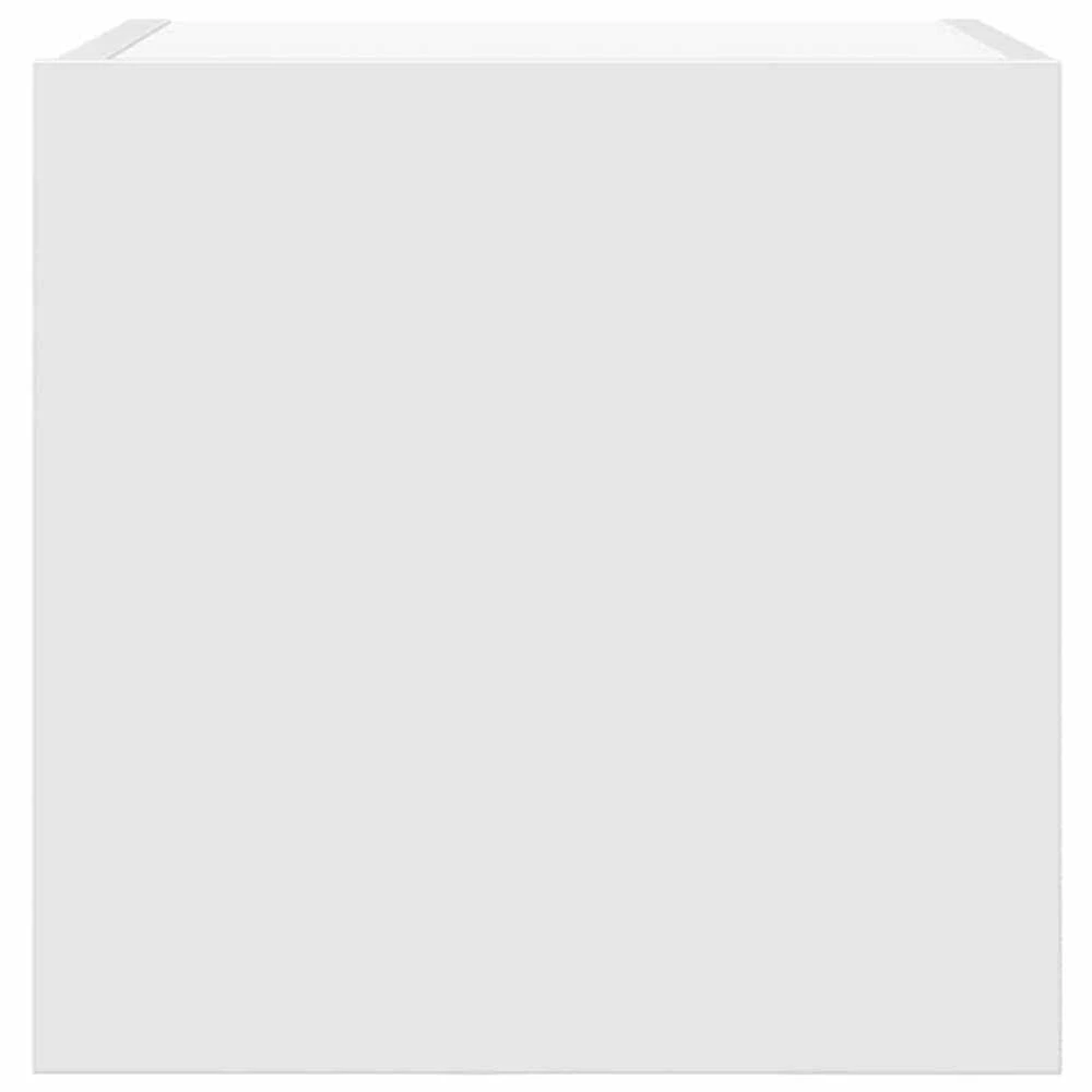 TV staliukas Sieninės televizoriaus spintelės, 4vnt., baltos, 30,5x30x30cm