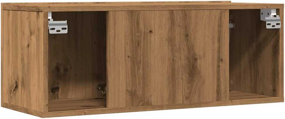 TV staliukas Sieninės TV spintelės, 2vnt., artisano ąžuolo, 80x30x30cm
