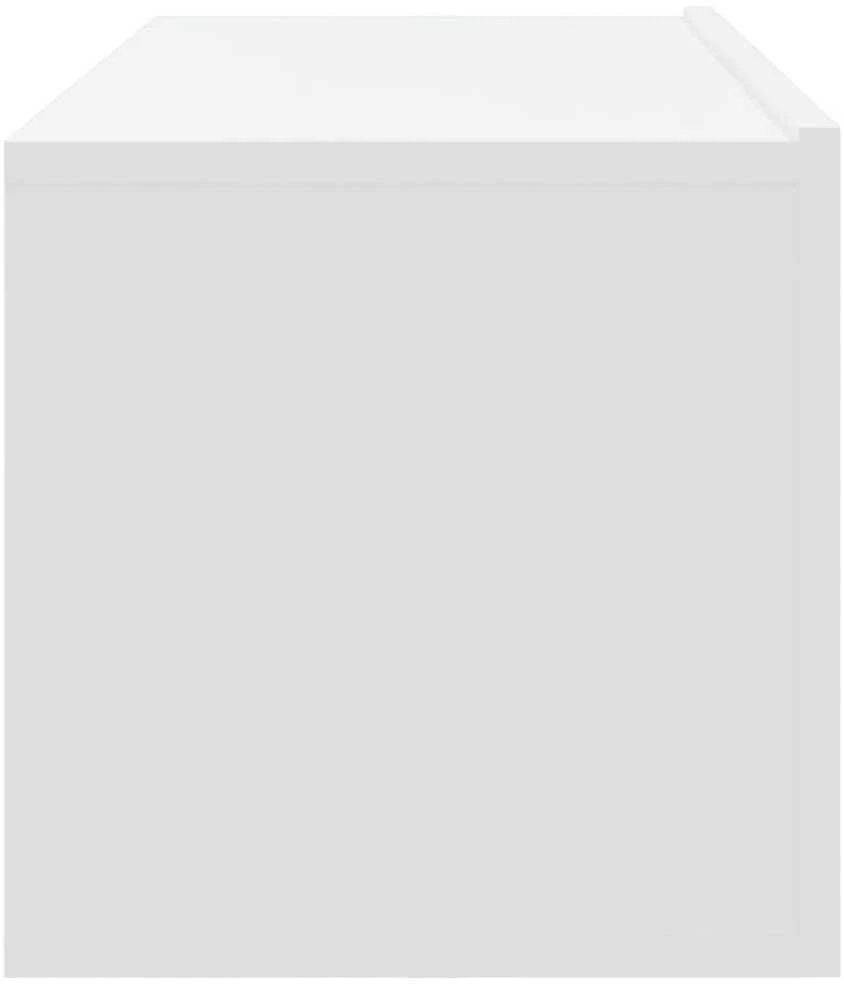 Sieninės TV spintelės, 2vnt., baltos, 100x30x30cm, mediena