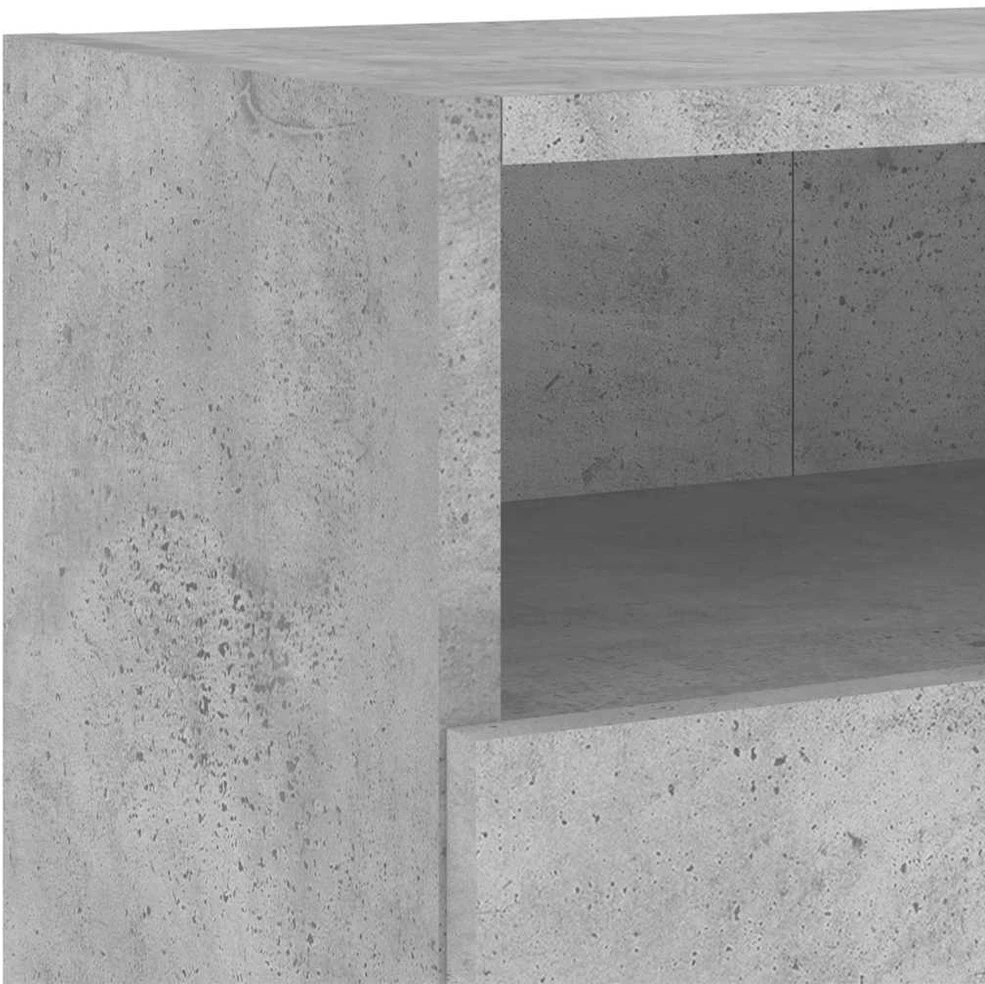 TV staliukas Sieninės TV spintelės, 2vnt., betono, 100x30x30cm, mediena