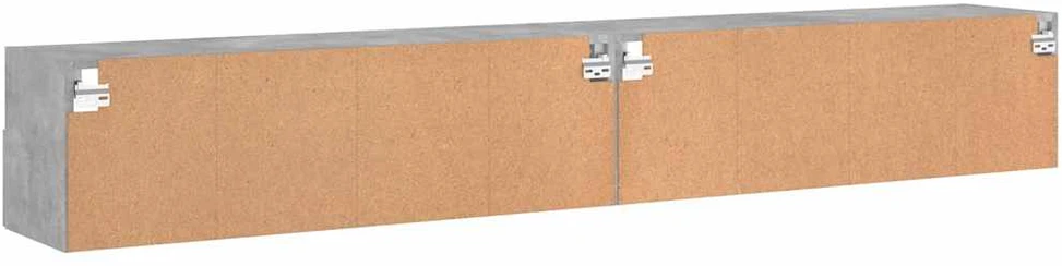 TV staliukas Sieninės TV spintelės, 2vnt., betono, 100x30x30cm, mediena