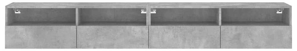 TV staliukas Sieninės TV spintelės, 2vnt., betono, 100x30x30cm, mediena