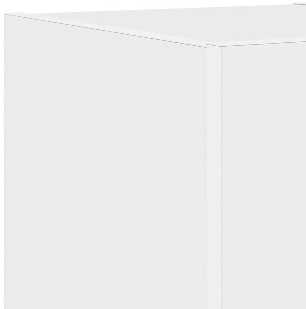 TV staliukas Sieninės TV spintelės su LED, 2vnt., baltos, 30,5x35x30cm