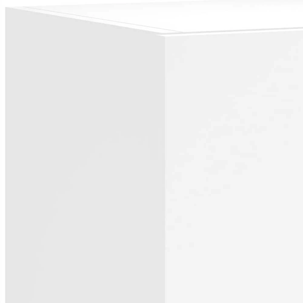 TV staliukas Sieninės TV spintelės su LED, 2vnt., baltos, 80x35x31cm