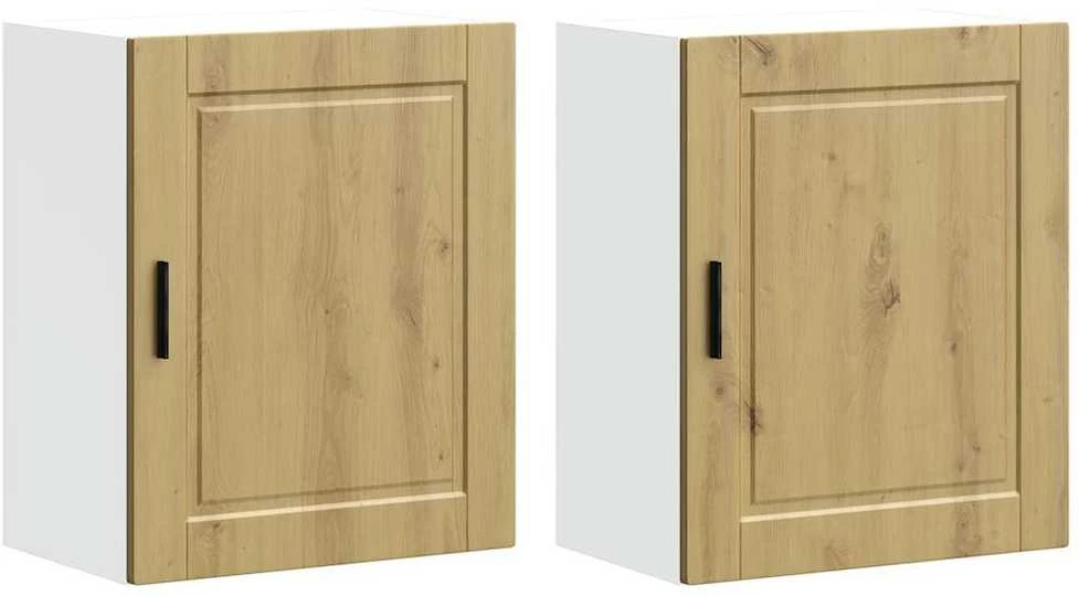 Sieninės virtuvės spintelės 2 vnt "Porto" Artisan Oak