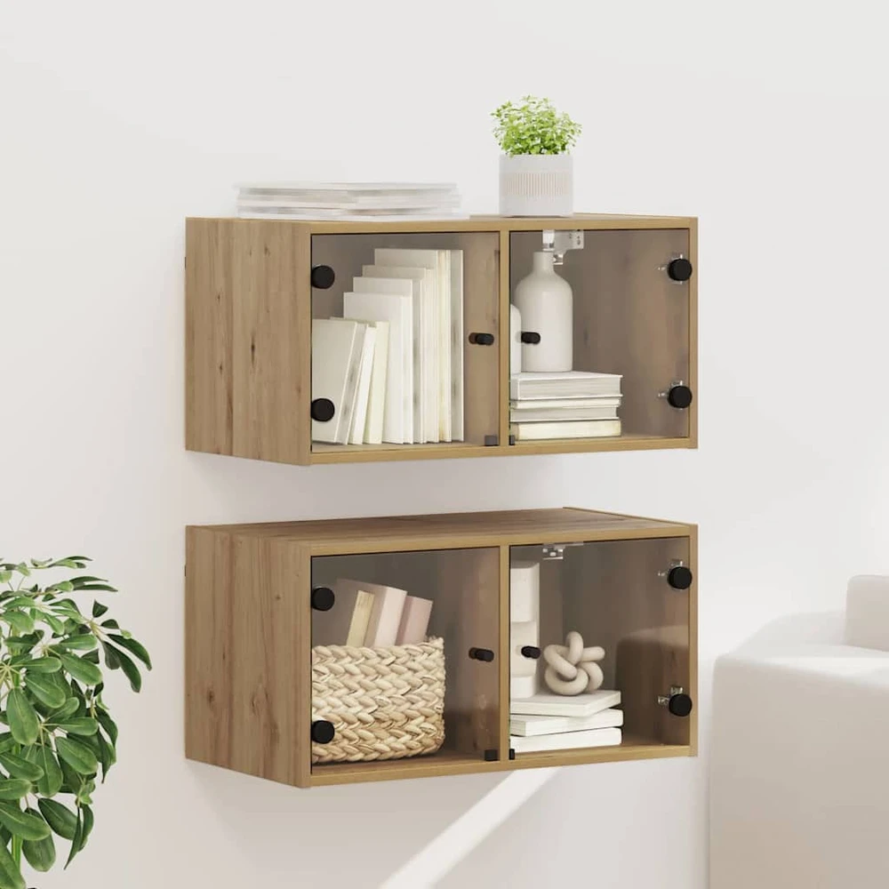 Sieniniai baldai 2 vnt. 68 x 37 x 35 cm Apdirbta mediena
