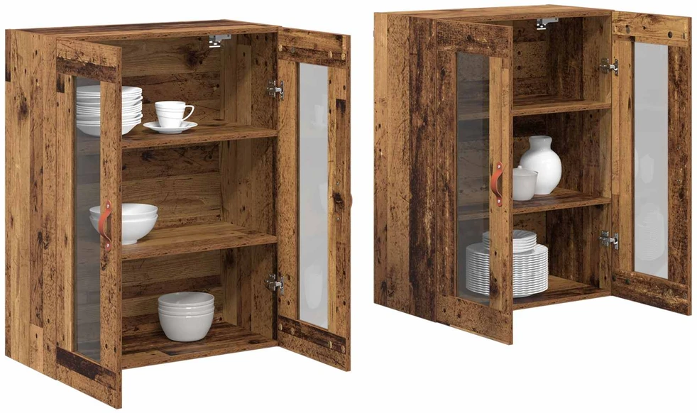 Sieniniai baldai 2 vnt. Senovinis medis 69,5 x 34 x 90 cm