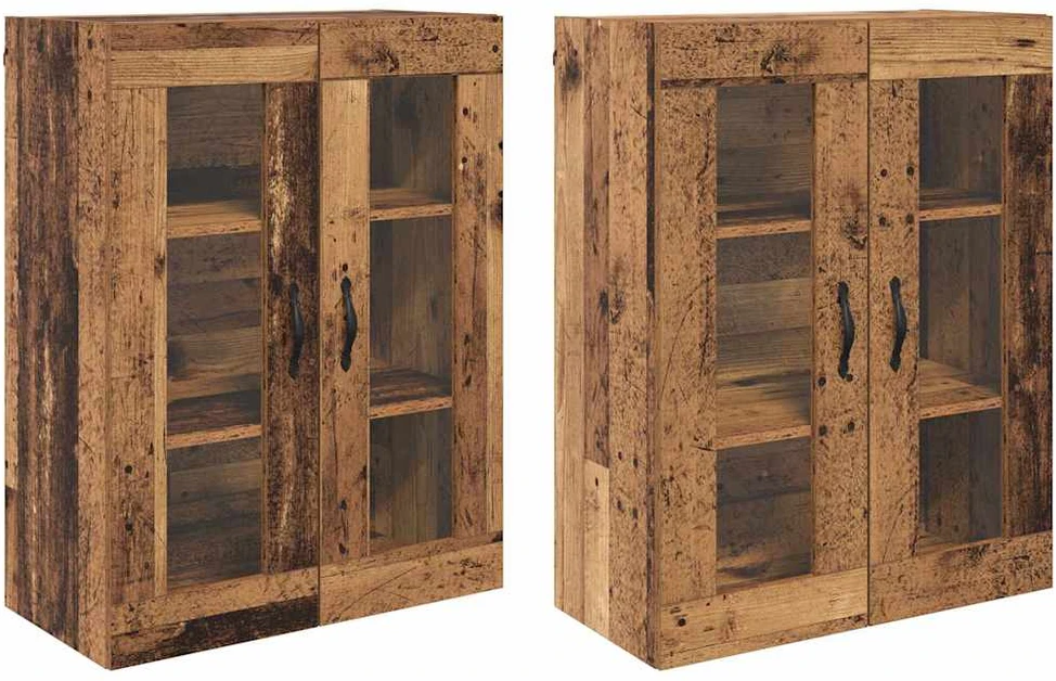 Sieniniai baldai 2 vnt. Senovinis medis 69,5 x 34 x 90 cm