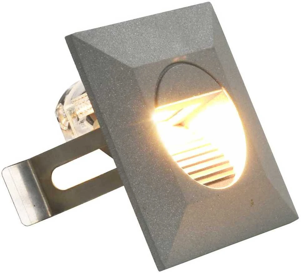 Sieniniai lauko LED šviestuvai, 6vnt., sidabriniai, 5W