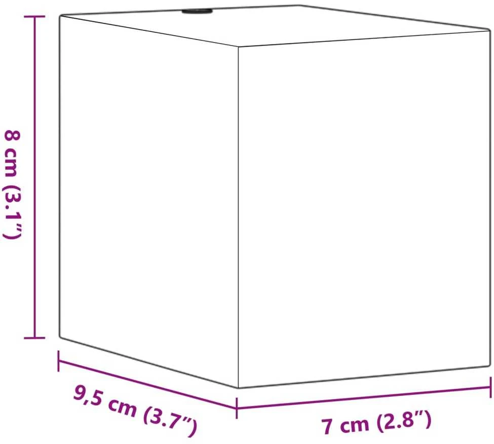 Sieniniai lauko šviestuvai, 2vnt., juodi, lietas aliuminis