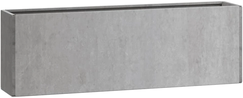 Sieniniai loveliai, 2vnt., rūdžių, 53x10x17cm, Corten plienas